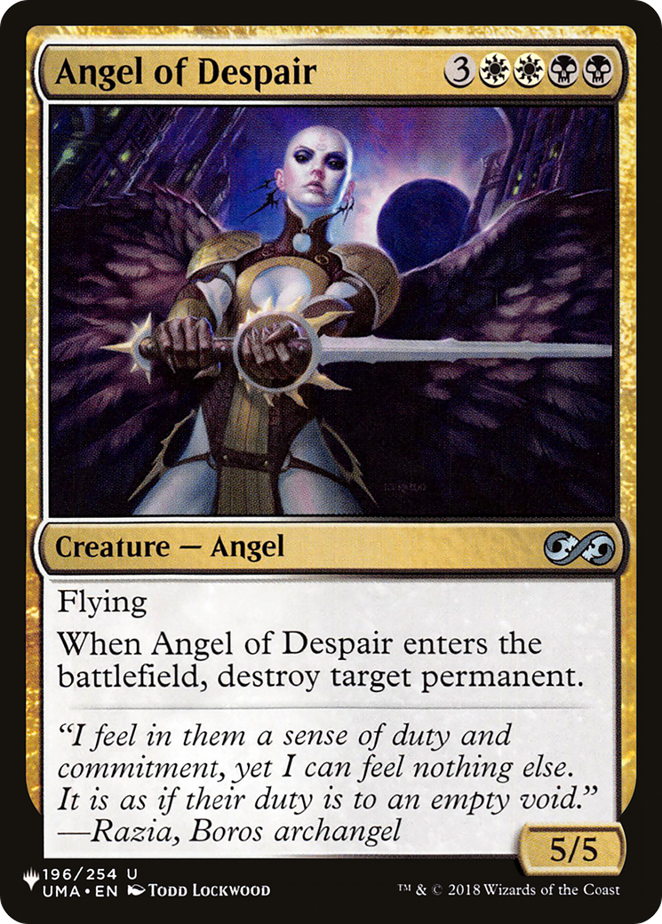 Angel of Despair [The List] | Dumpster Cat Games