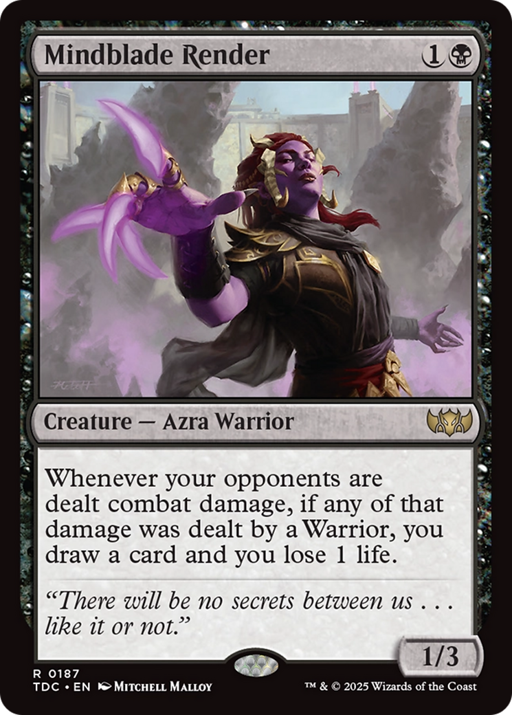 Mindblade Render [Tarkir: Dragonstorm Commander] | Dumpster Cat Games