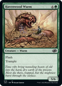 Havenwood Wurm [Jumpstart 2022] | Dumpster Cat Games
