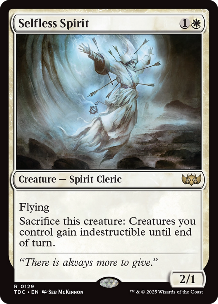Selfless Spirit [Tarkir: Dragonstorm Commander] | Dumpster Cat Games