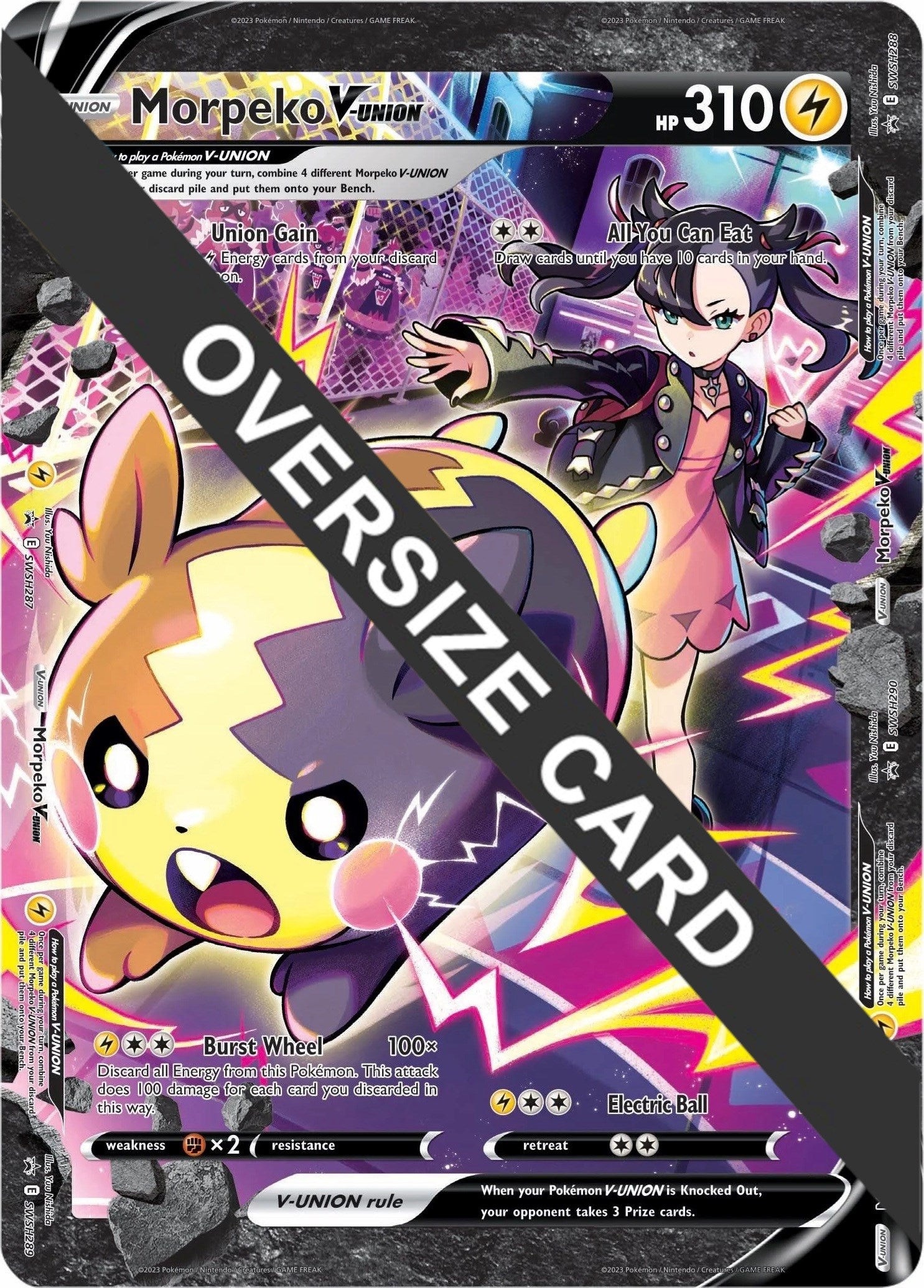 Morpeko V-UNION (SWSH287-290) (Jumbo Card) [Sword & Shield: Black Star Promos] | Dumpster Cat Games