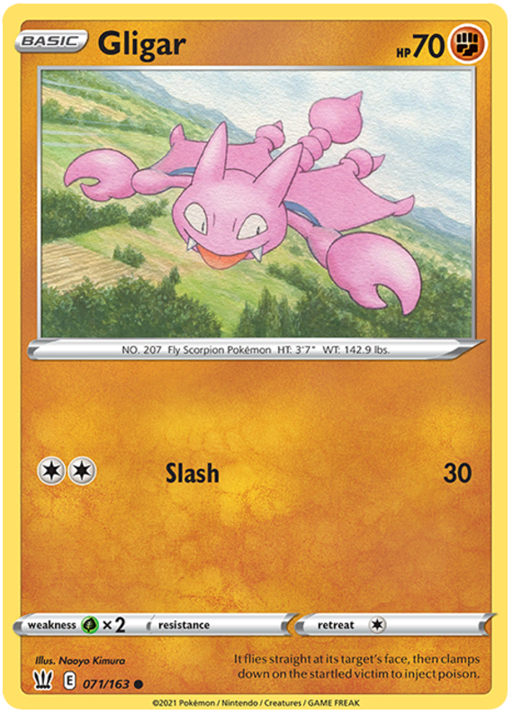 Gligar (071/163) [Sword & Shield: Battle Styles] | Dumpster Cat Games