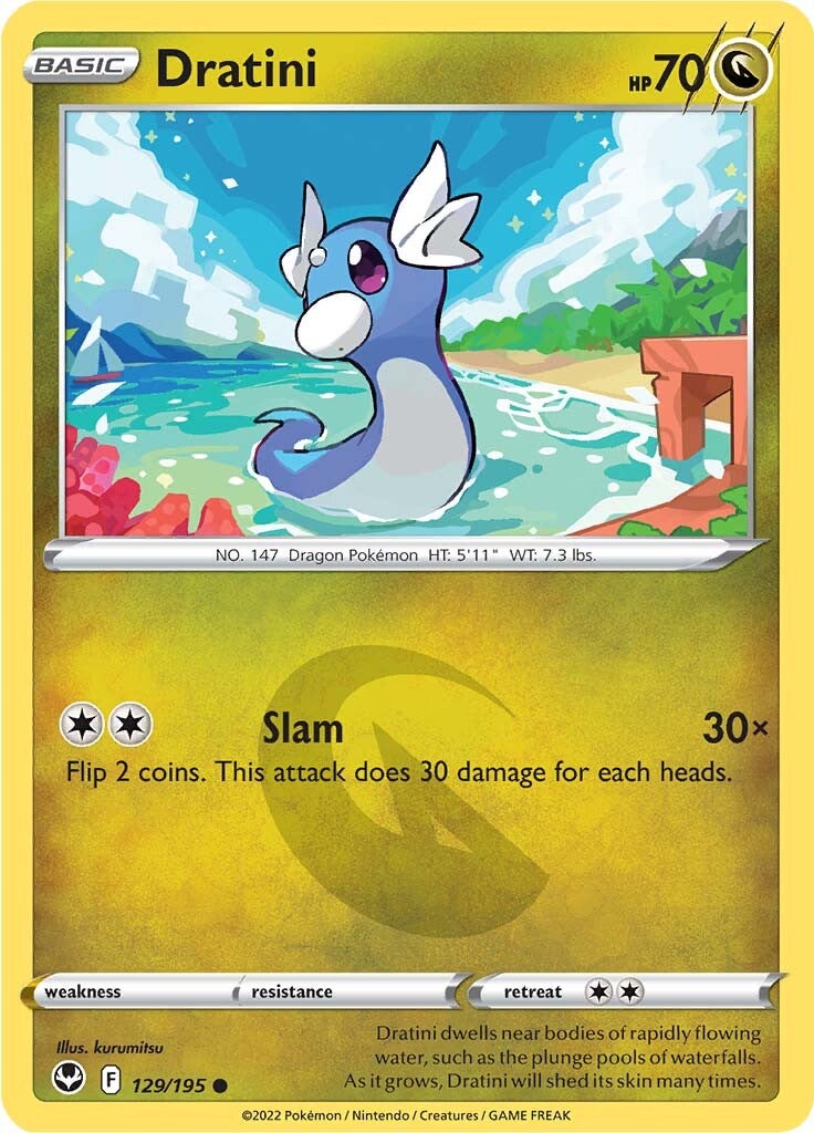 Dratini (129/195) [Sword & Shield: Silver Tempest] | Dumpster Cat Games