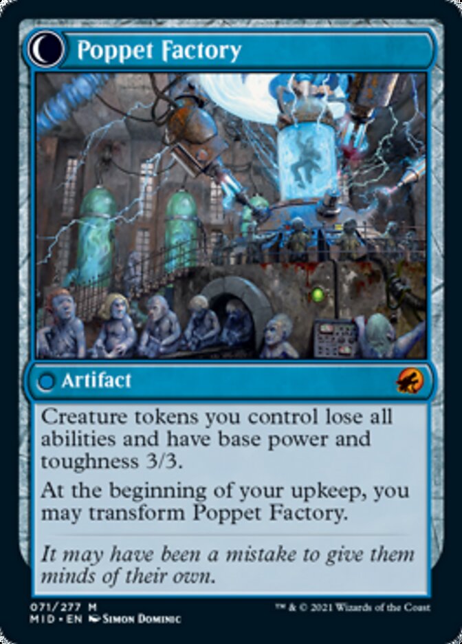 Poppet Stitcher // Poppet Factory [Innistrad: Midnight Hunt] | Dumpster Cat Games