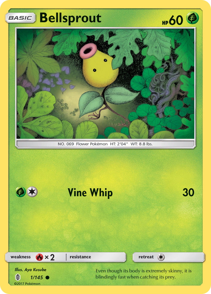 Bellsprout (1/145) [Sun & Moon: Guardians Rising] | Dumpster Cat Games