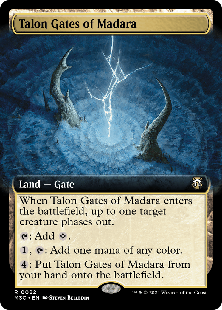 Talon Gates of Madara (Extended Art) (Ripple Foil) [Modern Horizons 3 Commander] | Dumpster Cat Games