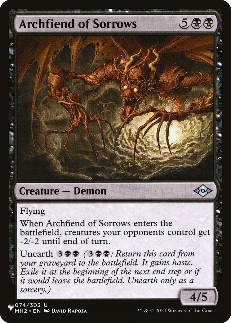 Archfiend of Sorrows [The List] | Dumpster Cat Games