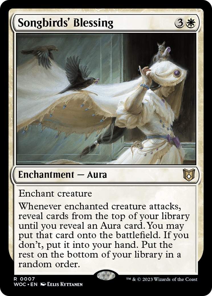 Songbirds' Blessing [Wilds of Eldraine Commander] | Dumpster Cat Games
