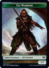 Elf Warrior // Bear Double-Sided Token [Kaldheim Tokens] | Dumpster Cat Games