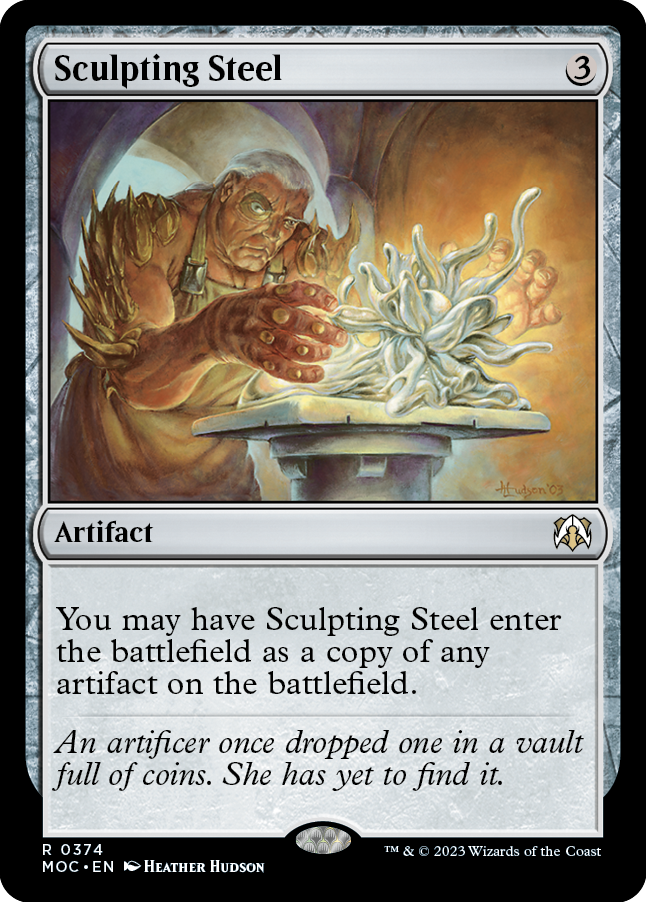 Sculpting Steel [March of the Machine Commander] | Dumpster Cat Games