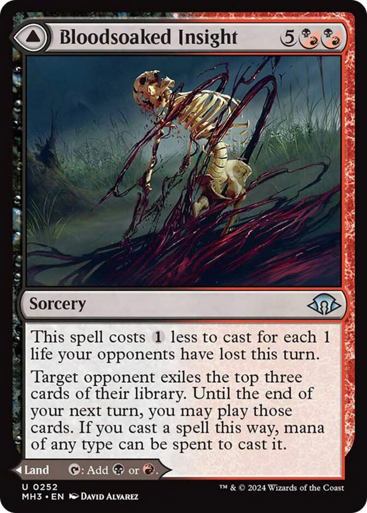 Bloodsoaked Insight // Sanguine Morass [Modern Horizons 3] | Dumpster Cat Games