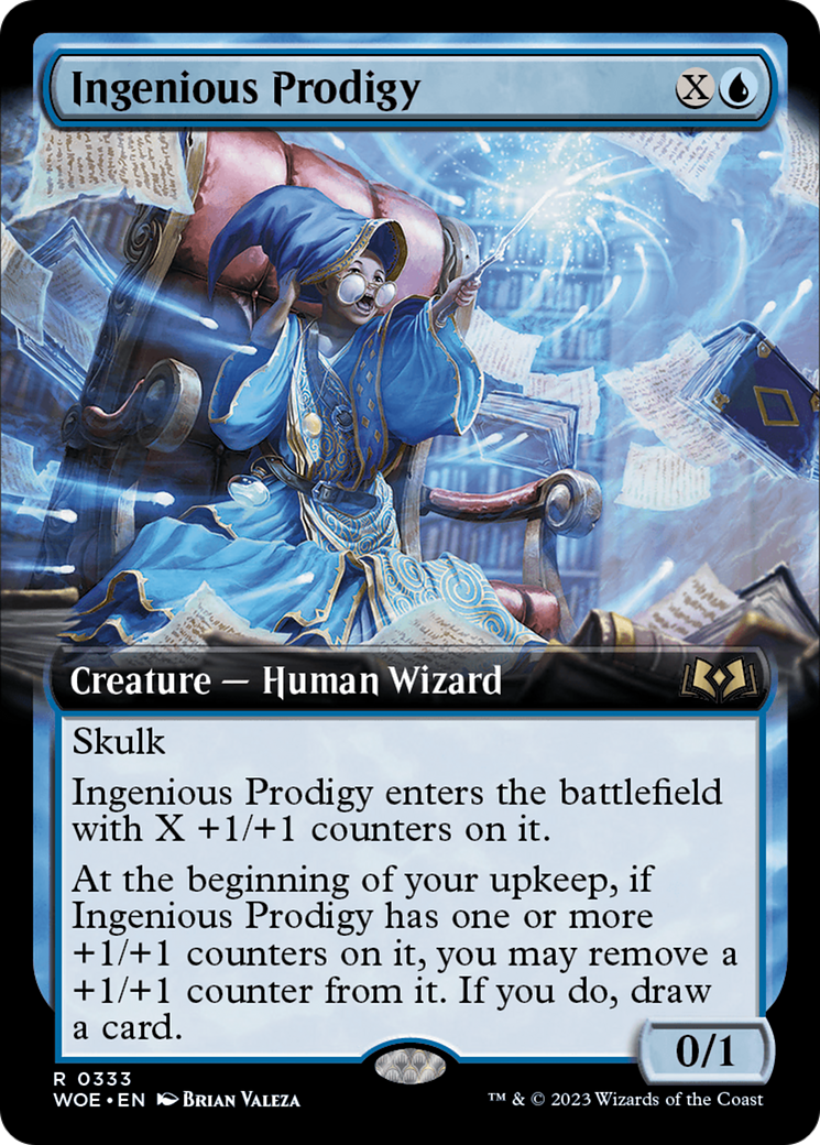 Ingenious Prodigy (Extended Art) [Wilds of Eldraine] | Dumpster Cat Games