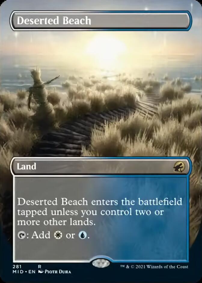 Deserted Beach (Borderless Alternate Art) [Innistrad: Midnight Hunt] | Dumpster Cat Games