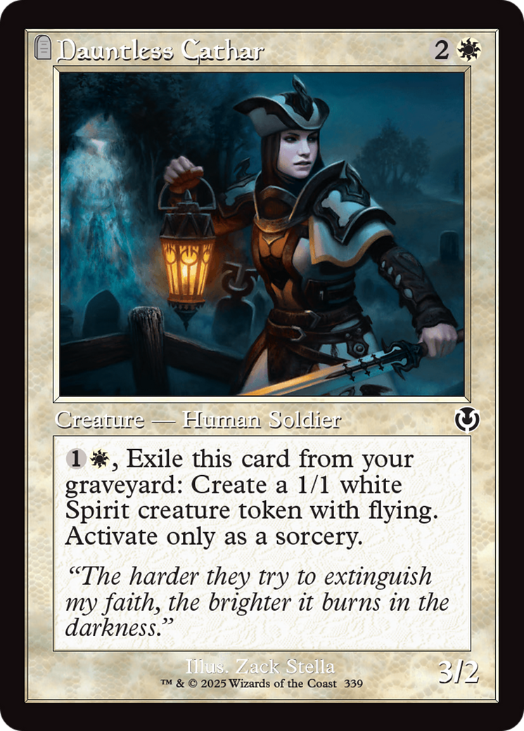 Dauntless Cathar (Retor Frame) [Innistrad Remastered] | Dumpster Cat Games