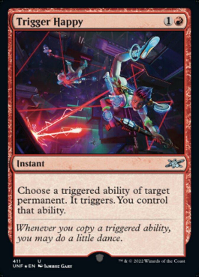 Trigger Happy (Galaxy Foil) [Unfinity] | Dumpster Cat Games