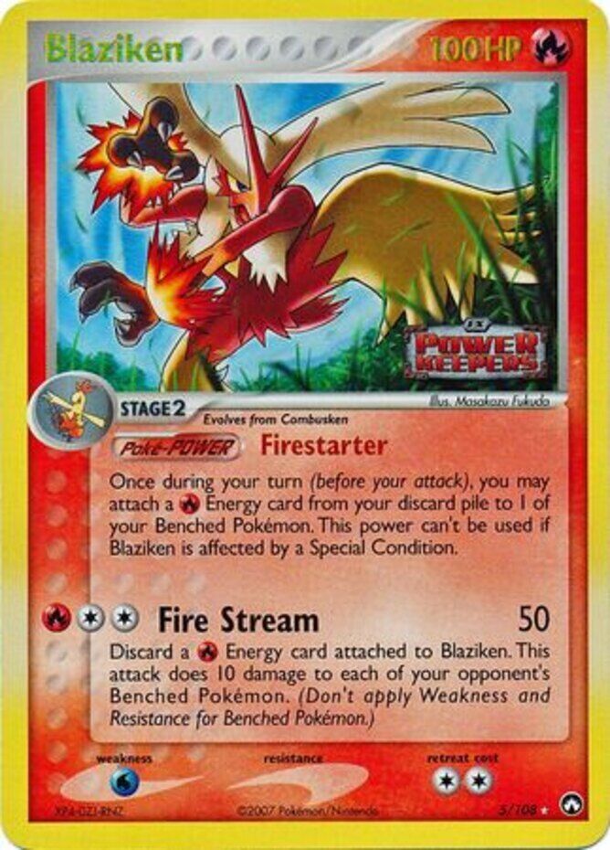 Blaziken (5/108) (Stamped) [EX: Power Keepers] | Dumpster Cat Games