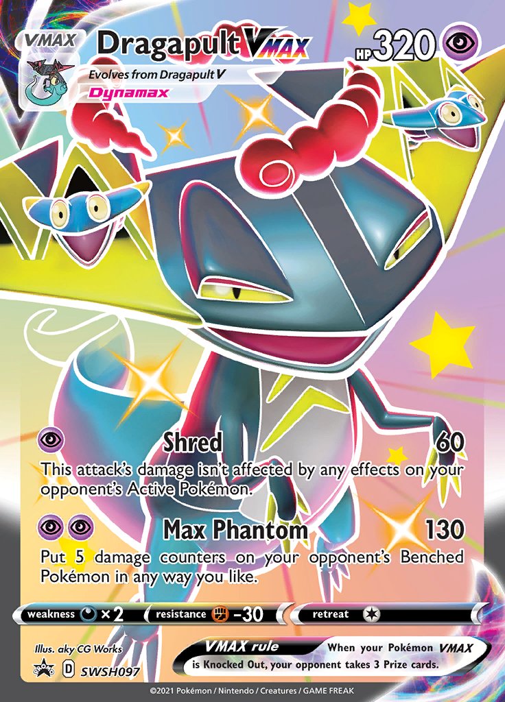 Dragapult VMAX (SWSH097) (Jumbo Card) [Sword & Shield: Black Star Promos] | Dumpster Cat Games