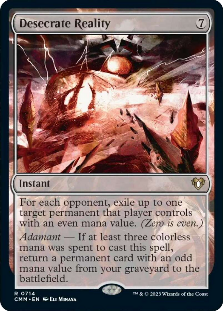 Desecrate Reality [Commander Masters] | Dumpster Cat Games