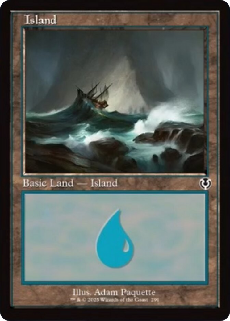 Island (291) (Retro Frame) [Innistrad Remastered] | Dumpster Cat Games