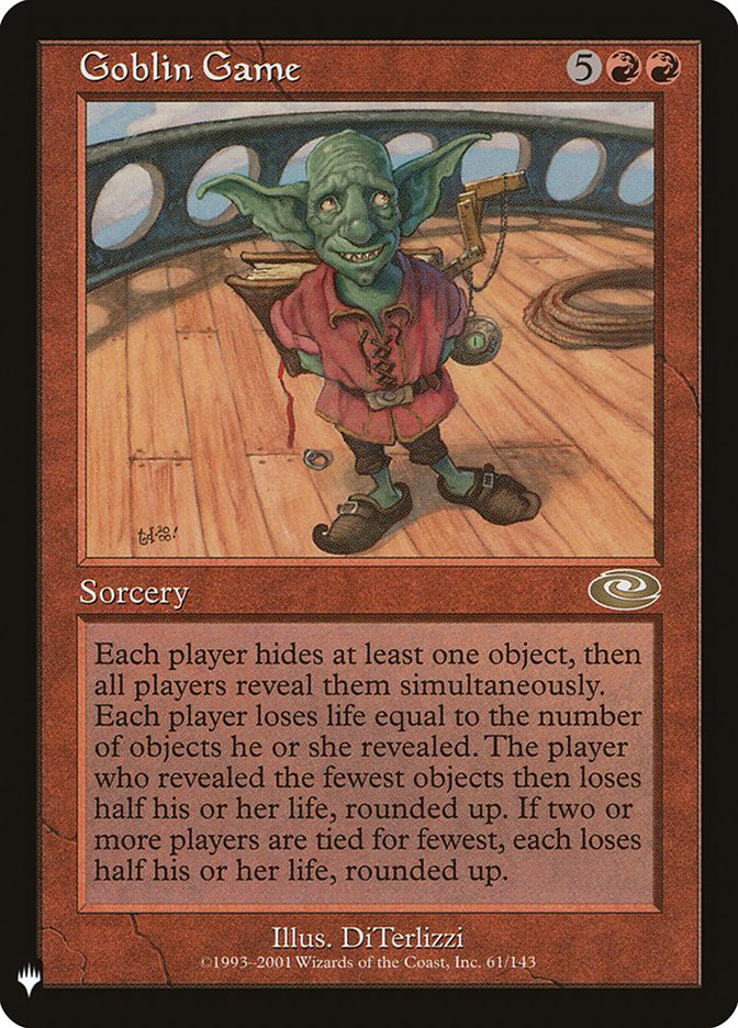 Goblin Game [The List] | Dumpster Cat Games