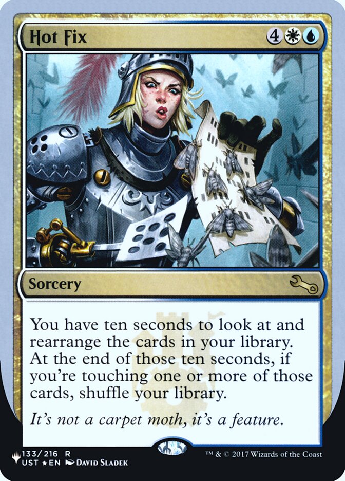 Hot Fix (Unfinity Foil Edition) [The List] | Dumpster Cat Games