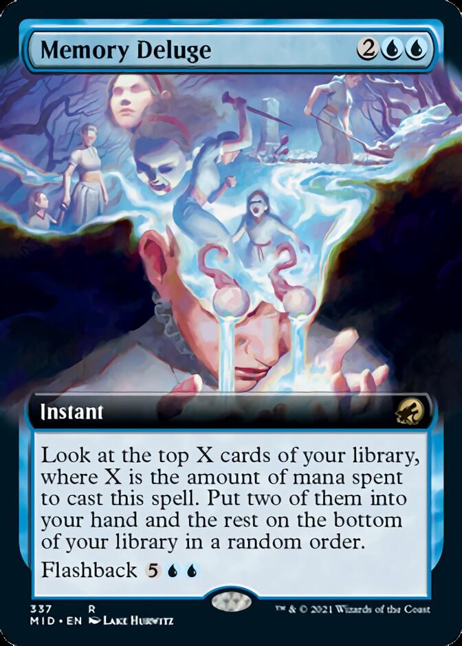 Memory Deluge (Extended Art) [Innistrad: Midnight Hunt] | Dumpster Cat Games