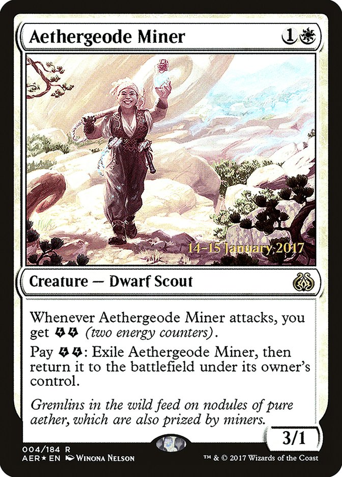 Aethergeode Miner [Aether Revolt Prerelease Promos] | Dumpster Cat Games