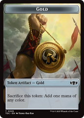 Elemental (0016) // Gold Double-Sided Token [Tarkir: Dragonstorm Commander Tokens] | Dumpster Cat Games