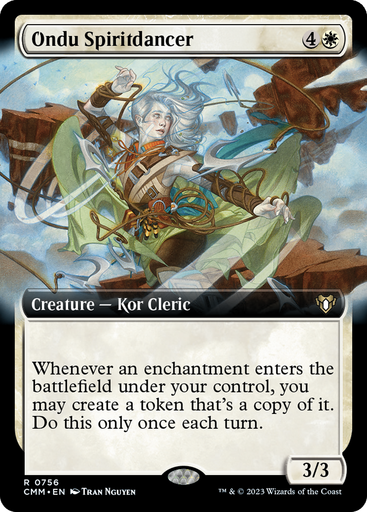 Ondu Spiritdancer (Extended Art) [Commander Masters] | Dumpster Cat Games