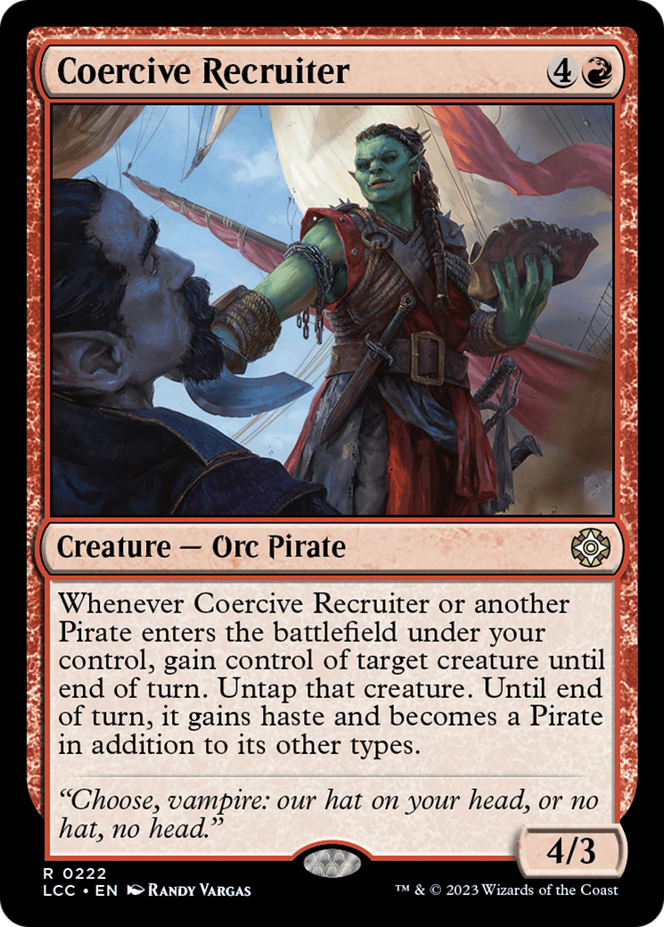 Coercive Recruiter [The Lost Caverns of Ixalan Commander] | Dumpster Cat Games