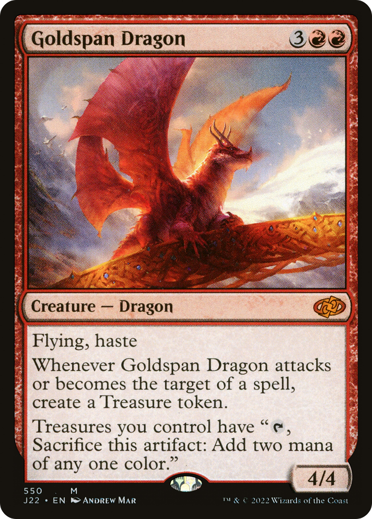Goldspan Dragon [Jumpstart 2022] | Dumpster Cat Games