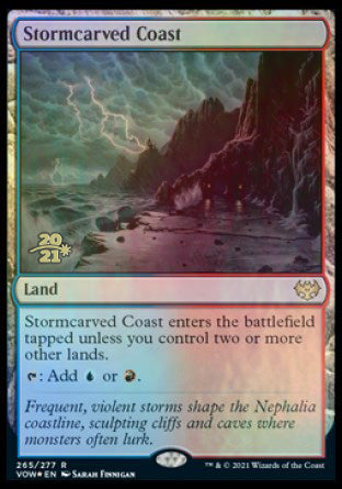 Stormcarved Coast [Innistrad: Crimson Vow Prerelease Promos] | Dumpster Cat Games