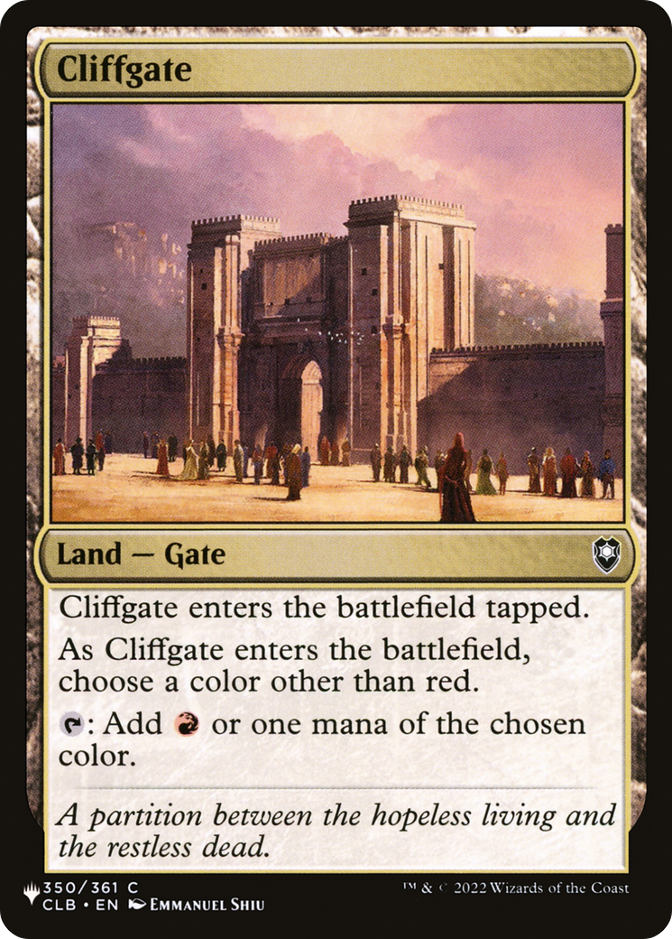 Cliffgate [The List] | Dumpster Cat Games