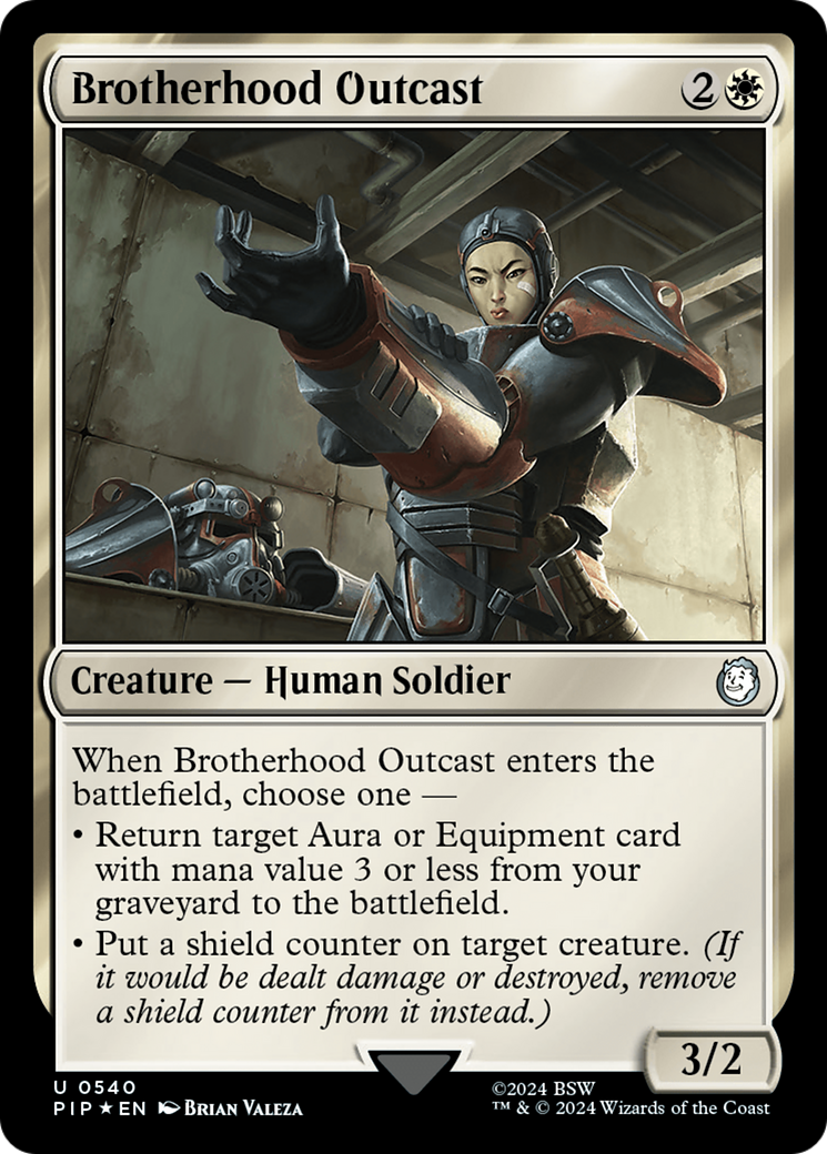 Brotherhood Outcast (Surge Foil) [Fallout] | Dumpster Cat Games