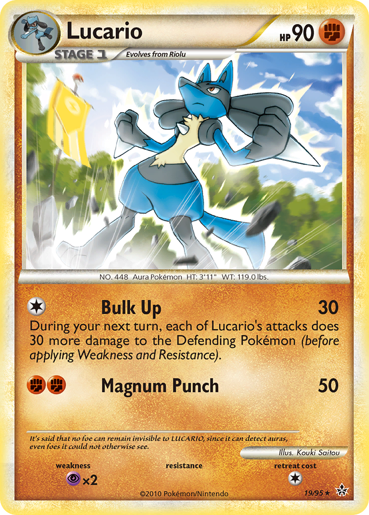 Lucario (19/95) [HeartGold & SoulSilver: Unleashed] | Dumpster Cat Games