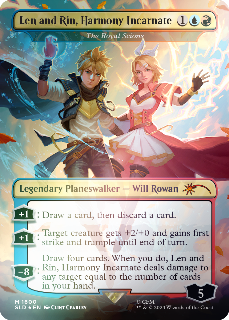 Len and Rin, Harmony Incarnate - The Royal Scions (Rainbow Foil) [Secret Lair Drop Series] | Dumpster Cat Games