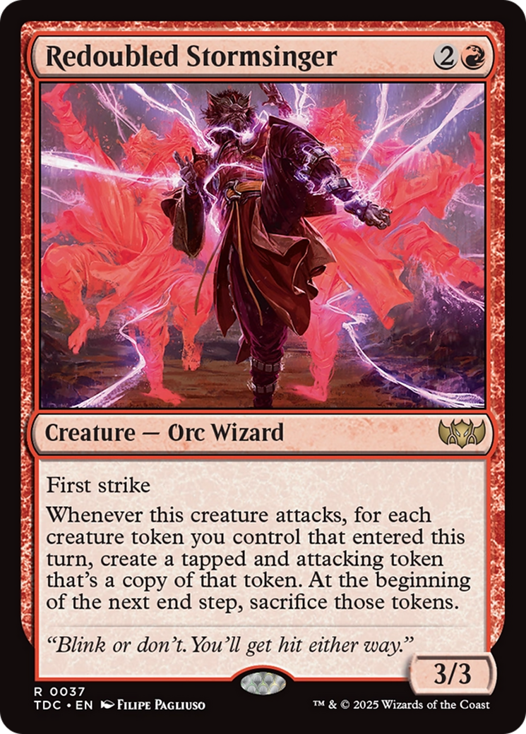 Redoubled Stormsinger [Tarkir: Dragonstorm Commander] | Dumpster Cat Games
