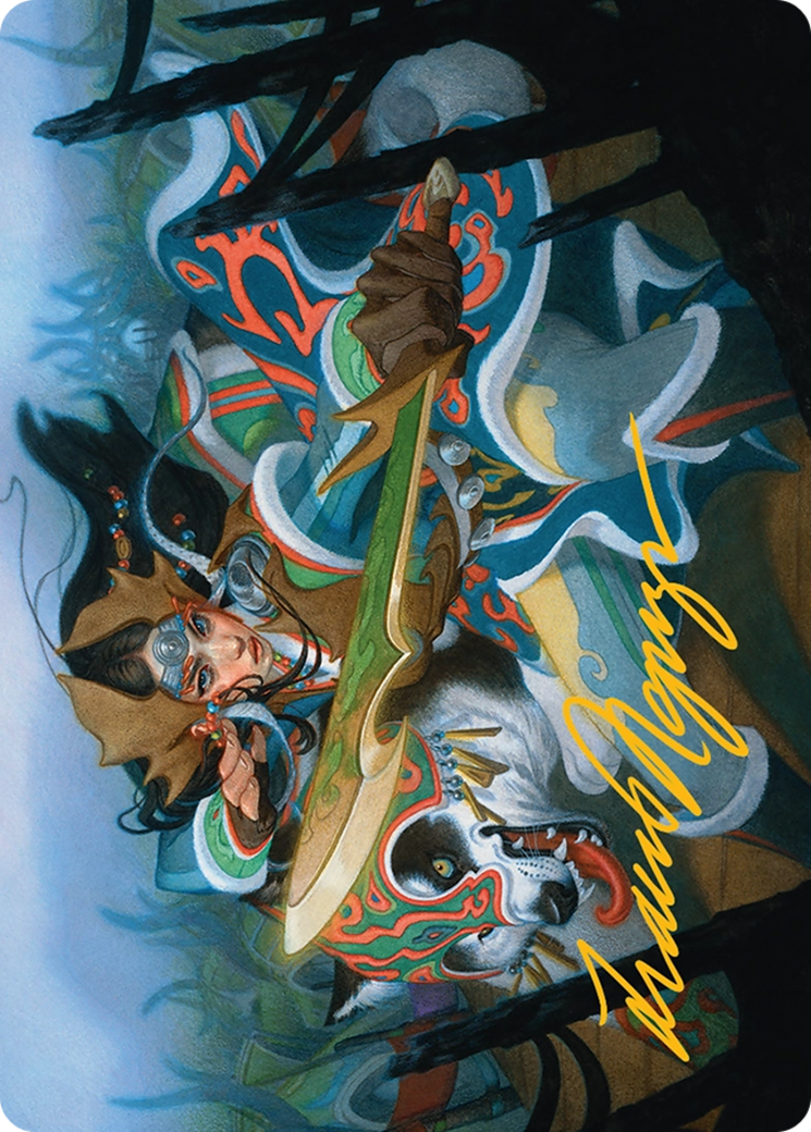 Eshki Dragonclaw Art Card (23/54) [Tarkir: Dragonstorm Art Series] | Dumpster Cat Games