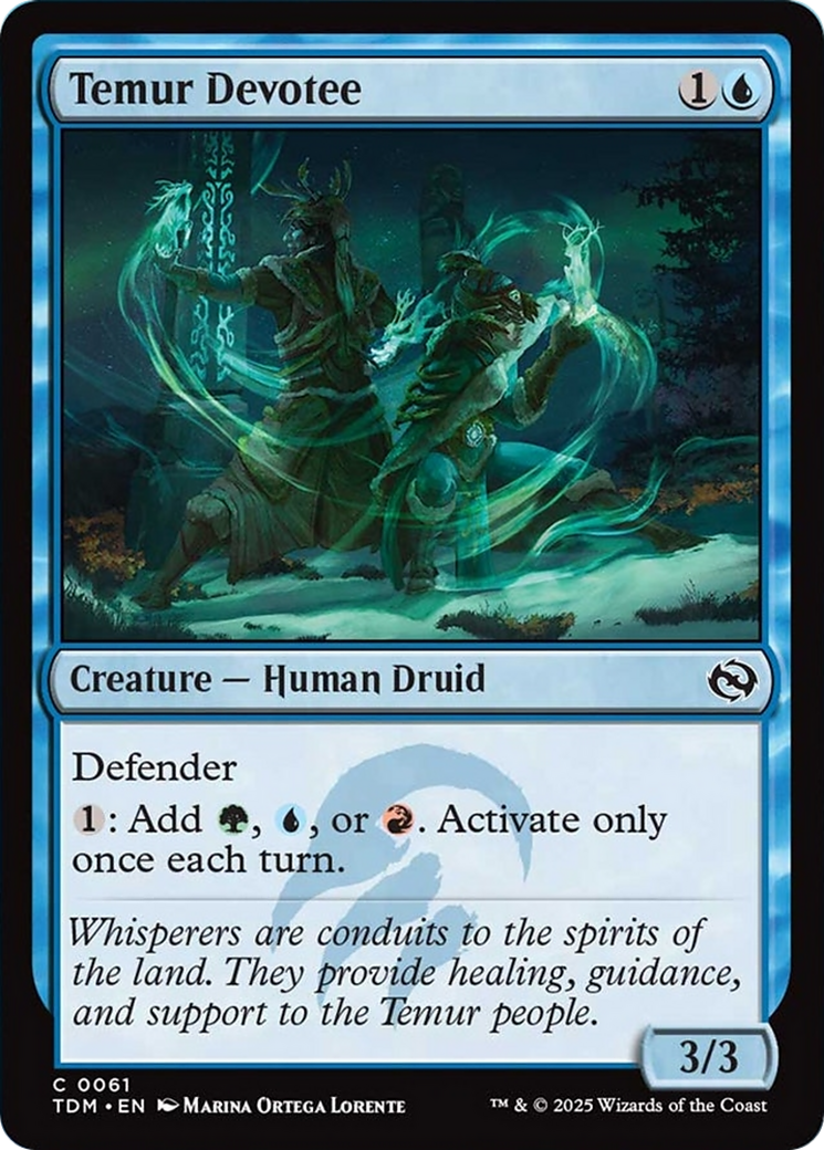Temur Devotee [Tarkir: Dragonstorm] | Dumpster Cat Games