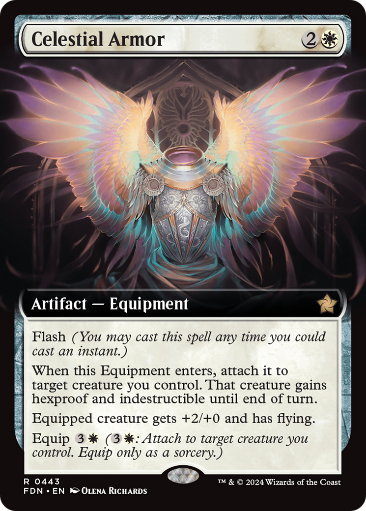 Celestial Armor (Extended Art) [Foundations] | Dumpster Cat Games