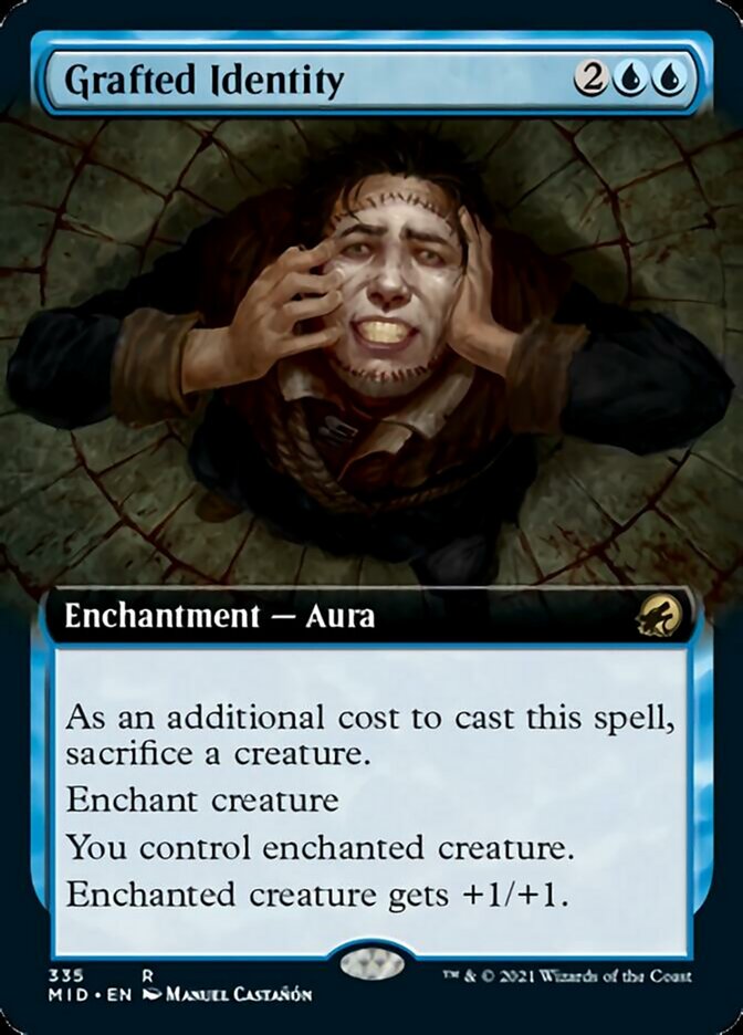 Grafted Identity (Extended Art) [Innistrad: Midnight Hunt] | Dumpster Cat Games