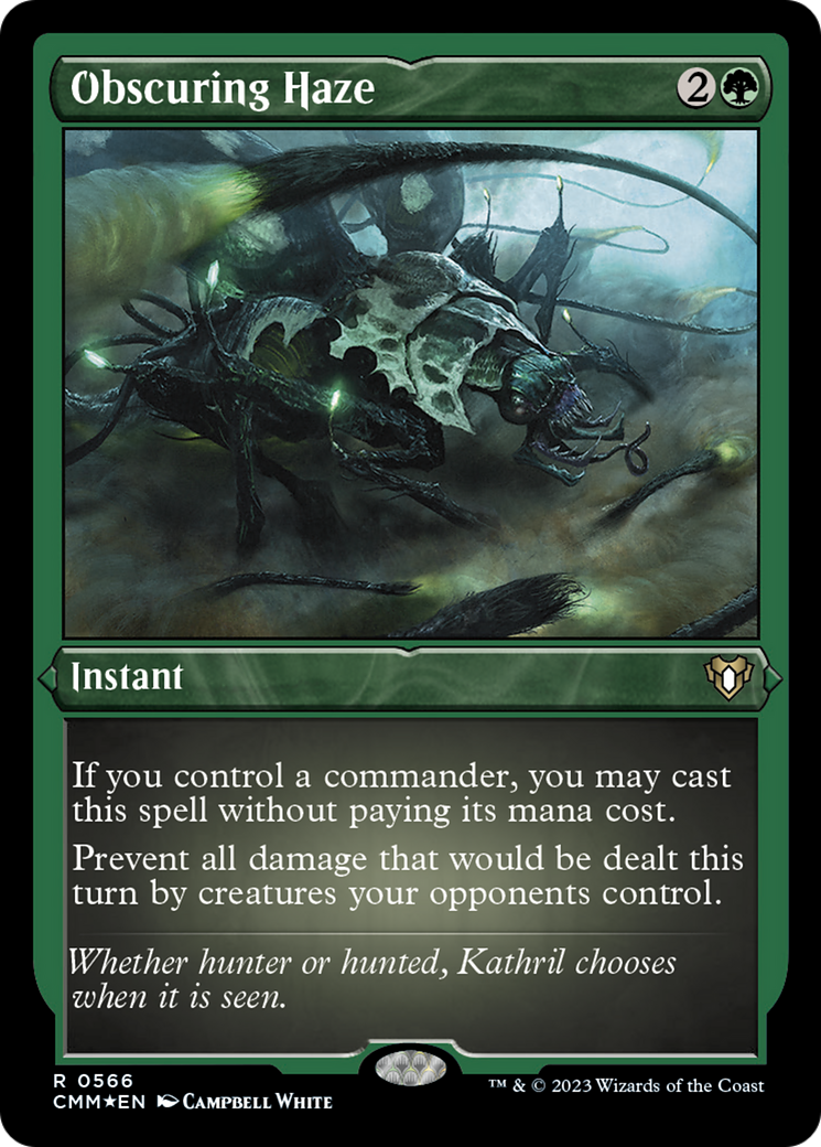Obscuring Haze (Foil Etched) [Commander Masters] | Dumpster Cat Games