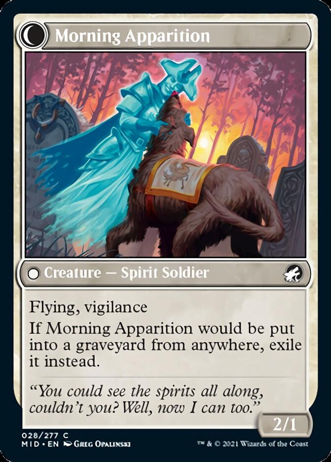 Mourning Patrol // Morning Apparition [Innistrad: Midnight Hunt] | Dumpster Cat Games