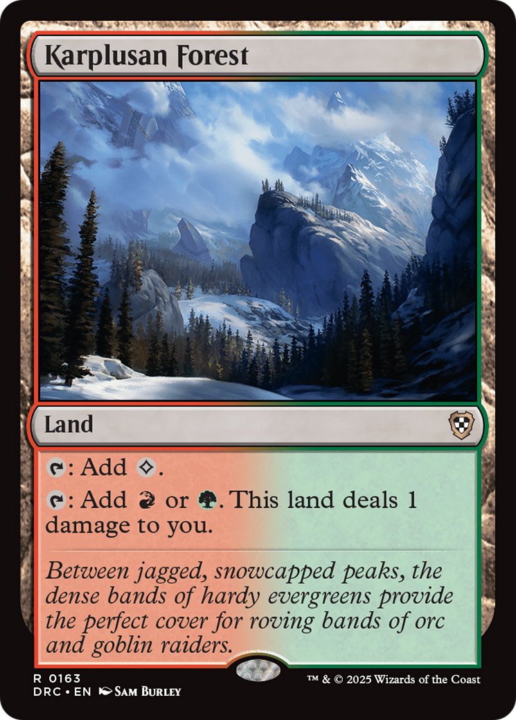 Karplusan Forest [Aetherdrift Commander] | Dumpster Cat Games