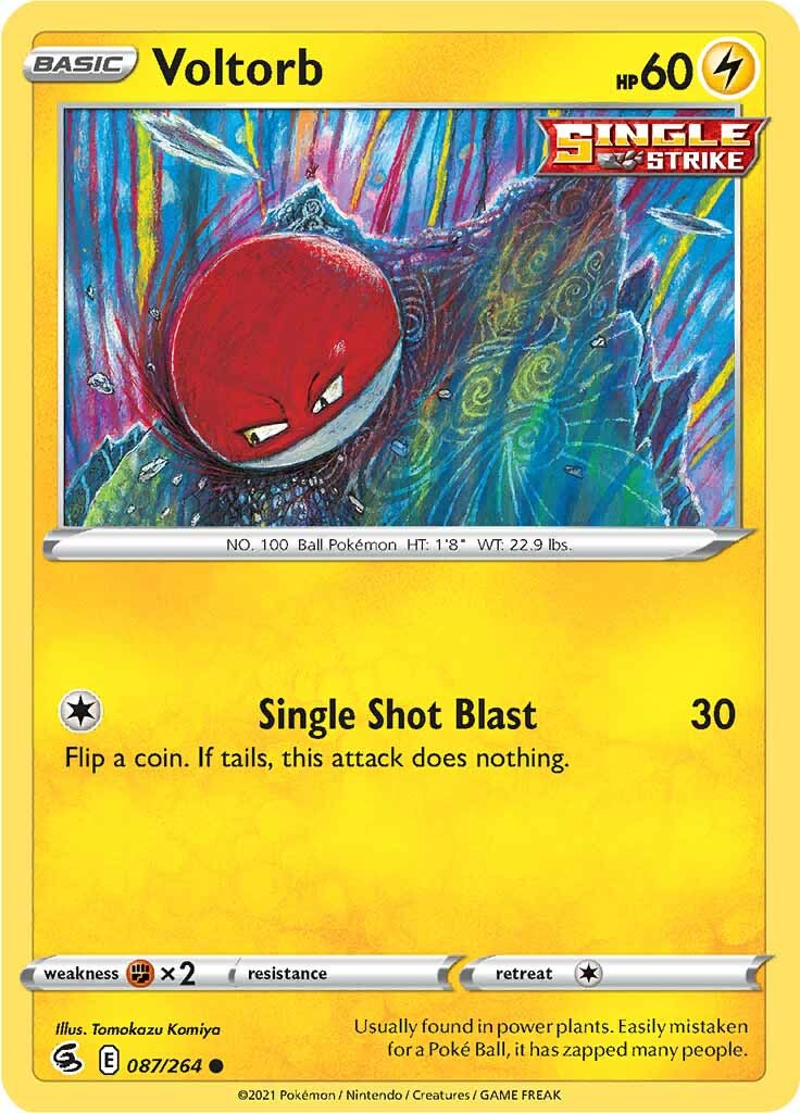 Voltorb (087/264) [Sword & Shield: Fusion Strike] | Dumpster Cat Games