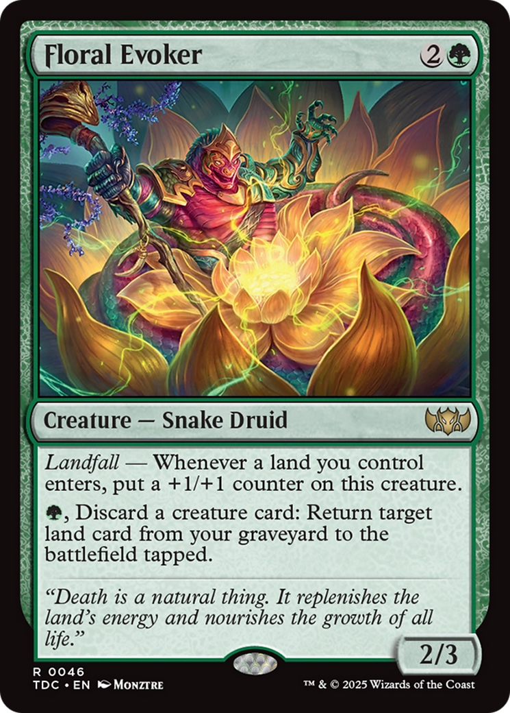 Floral Evoker [Tarkir: Dragonstorm Commander] | Dumpster Cat Games
