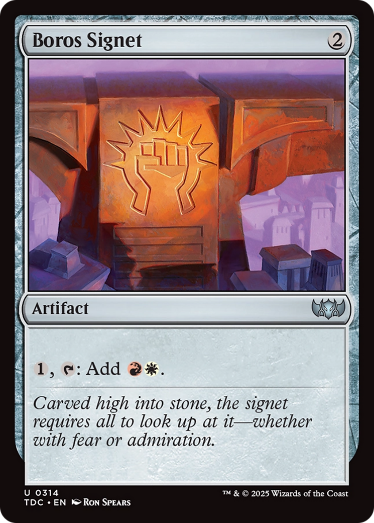 Boros Signet [Tarkir: Dragonstorm Commander] | Dumpster Cat Games