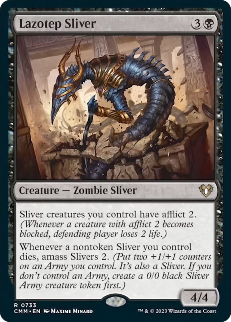 Lazotep Sliver [Commander Masters] | Dumpster Cat Games