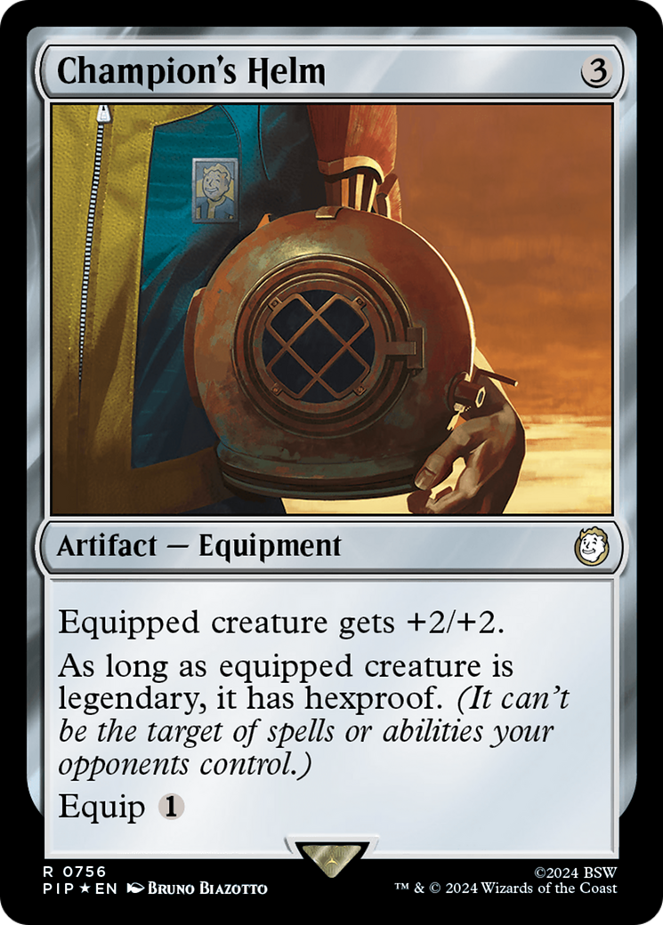 Champion's Helm (Surge Foil) [Fallout] | Dumpster Cat Games