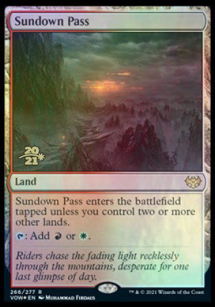 Sundown Pass [Innistrad: Crimson Vow Prerelease Promos] | Dumpster Cat Games